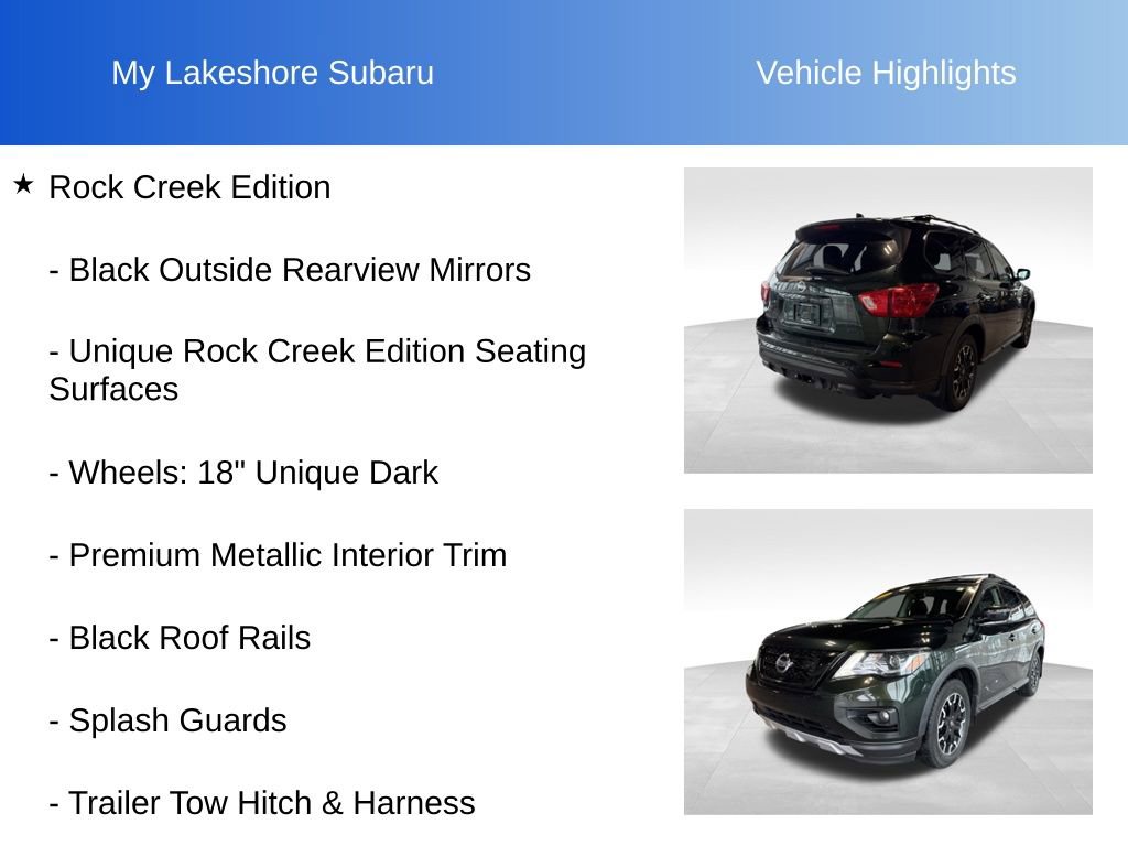 Used 2019 Nissan Pathfinder SV w/ Rock Creek Edition image 12