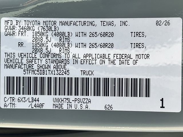 New 2026 Toyota Tundra 1794 Edition image 27