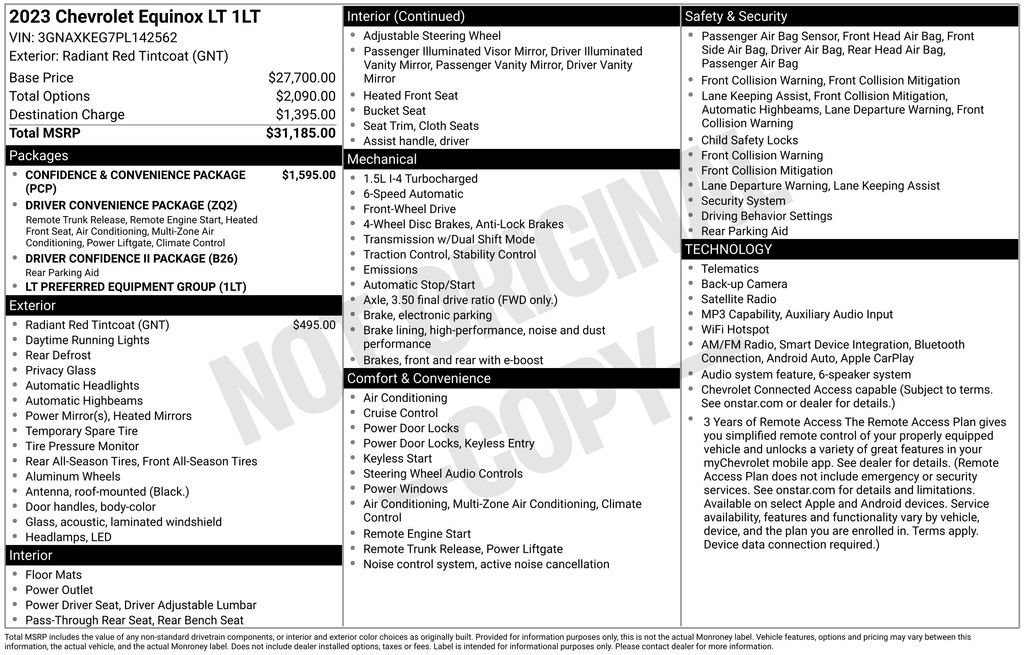 Used 2023 Chevrolet Equinox LT FWD image 25