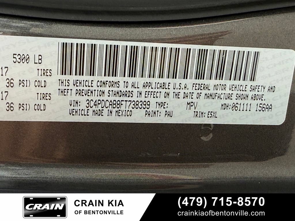 Used 2015 Dodge Journey American Value Package w/ Flexible Seating Group FWD image 36
