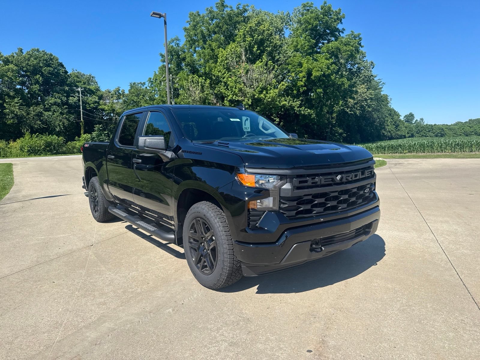 New 2026 Chevrolet Silverado 1500 Custom w/ Turbomax Blackout Package AWD/4WD image 3