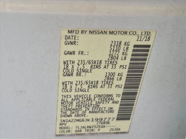Used 2018 Nissan Murano SL w/ Cargo Package FWD image 23