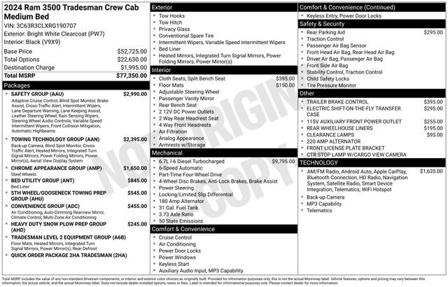 Used 2024 RAM 3500 Tradesman w/ Safety Group image 3
