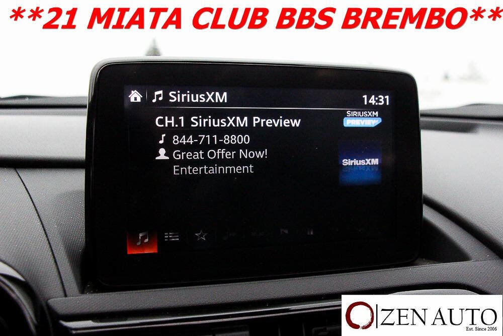 Used 2021 MAZDA MX-5 Miata Club w/ Brembo/BBS Recaro Package image 18