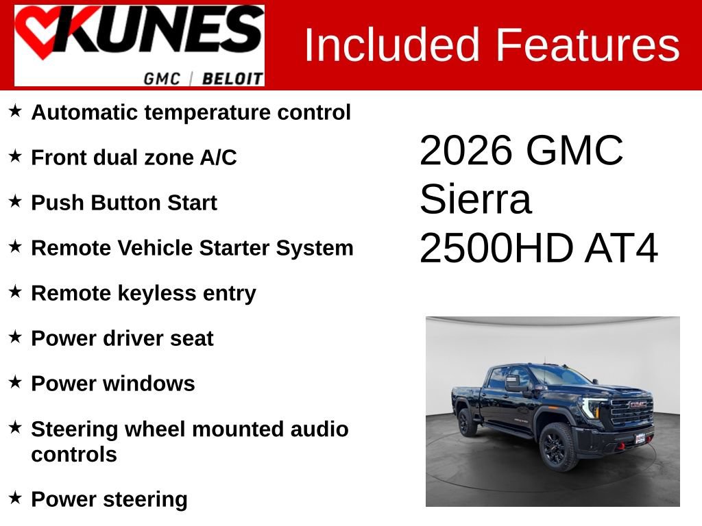 New 2026 GMC Sierra 2500 AT4 w/ AT4 Premium Plus Package AWD/4WD image 3