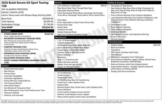 New 2026 Buick Encore GX Sport Touring w/ Studio Series AWD/4WD image 23