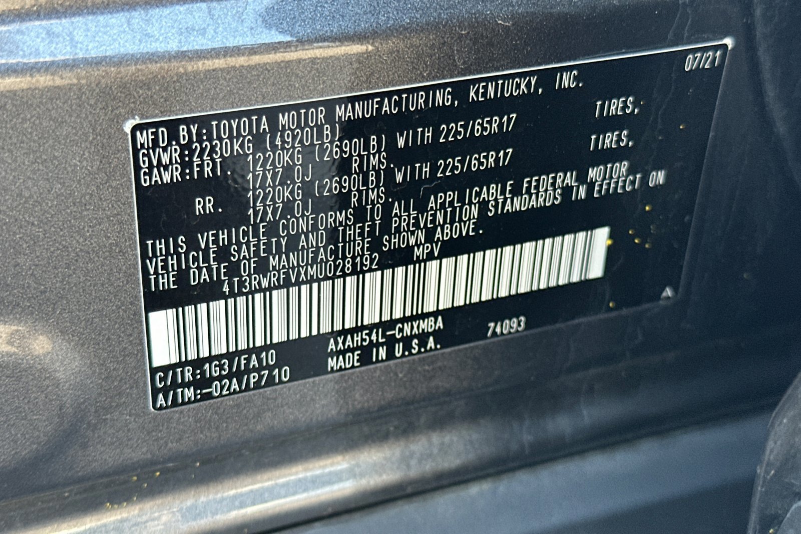 Certified 2021 Toyota RAV4 XLE w/ Convenience Package image 29