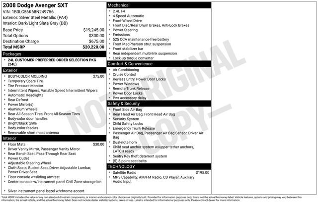 Used 2008 Dodge Avenger SXT FWD image 1