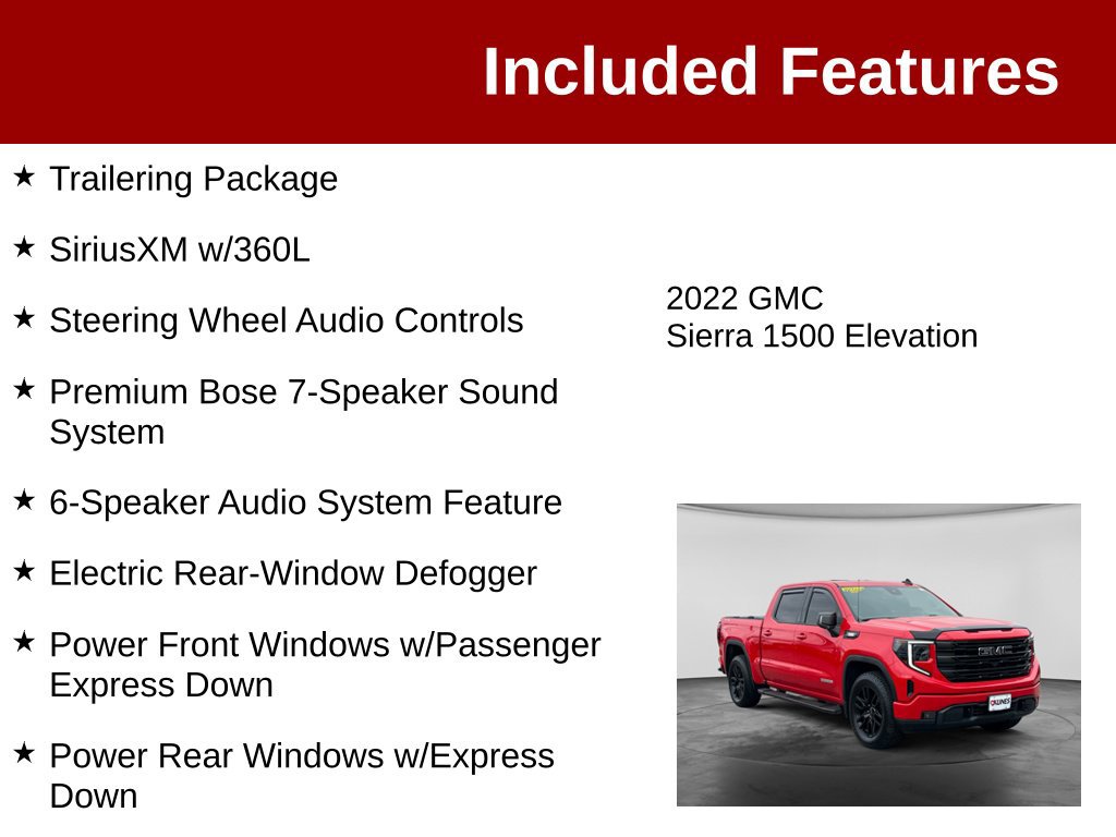 Used 2022 GMC Sierra 1500 Elevation w/ Elevation Premium Package AWD/4WD image 4