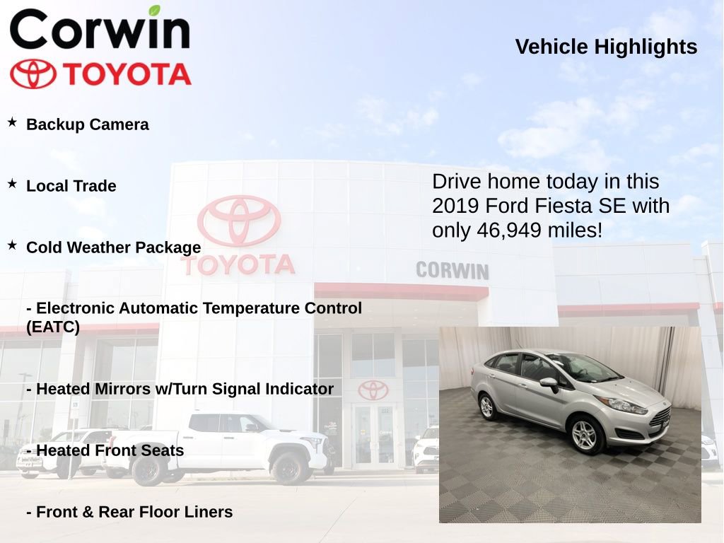 Used 2019 Ford Fiesta SE w/ Cold Weather Package FWD image 6