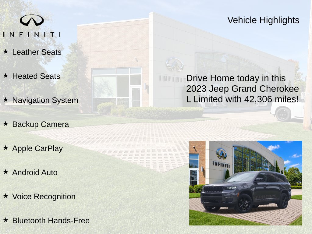 Used 2023 Jeep Grand Cherokee L Limited w/ Black Appearance Package AWD/4WD image 8