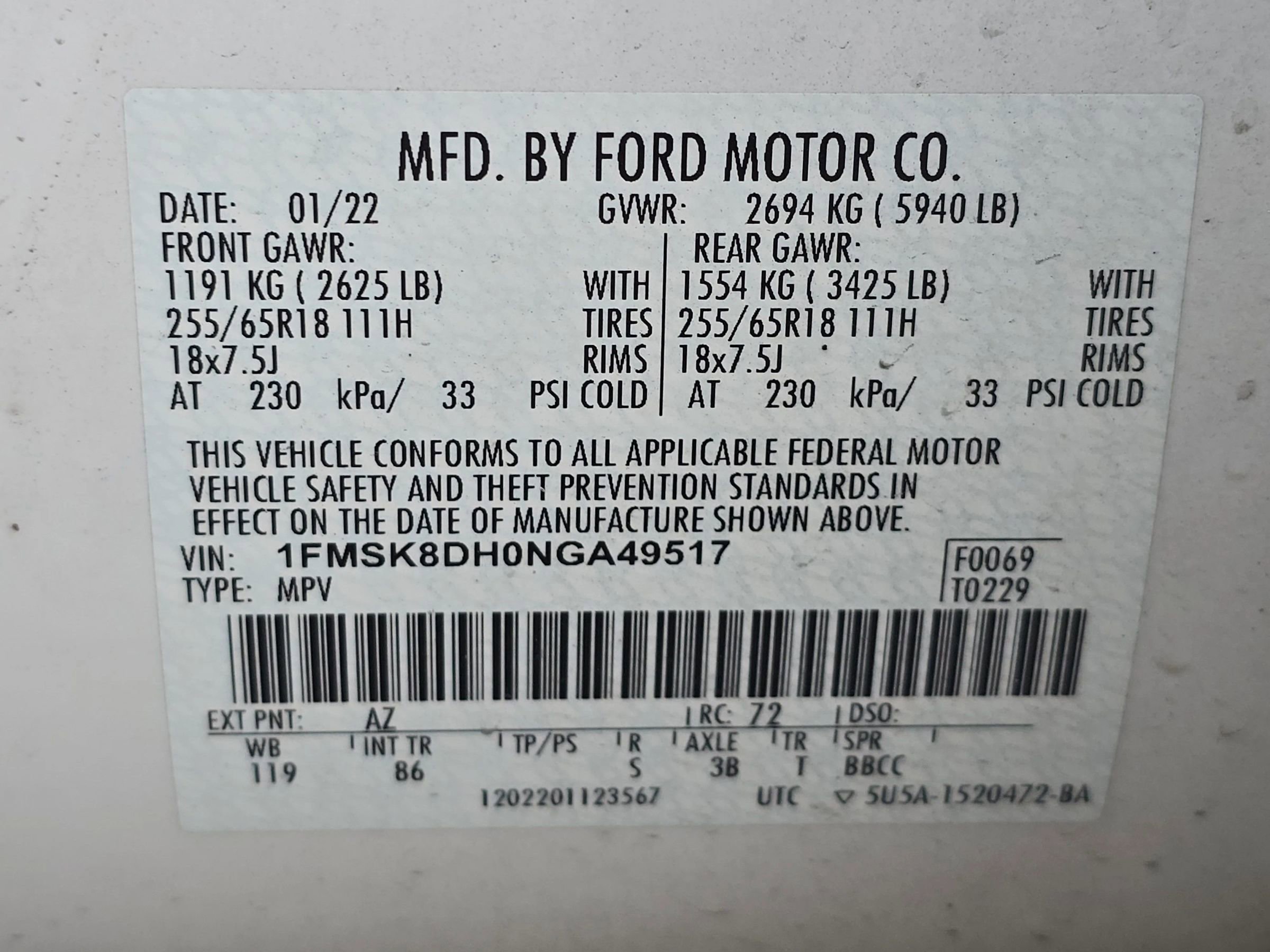 Used 2022 Ford Explorer XLT image 32