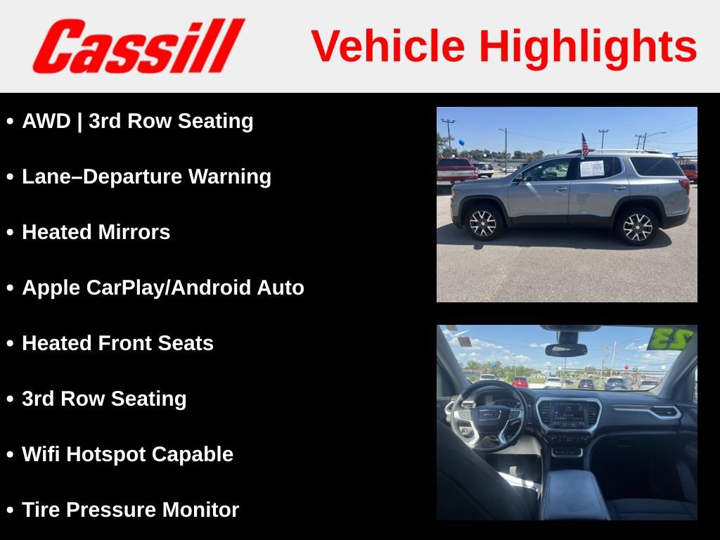 Used 2023 GMC Acadia SLE w/ Driver Convenience Package AWD/4WD image 7