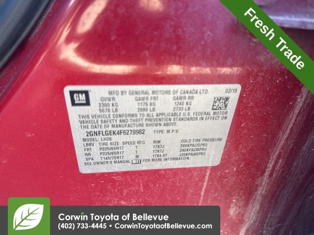 Used 2015 Chevrolet Equinox LT w/ Power Convenience Package image 11