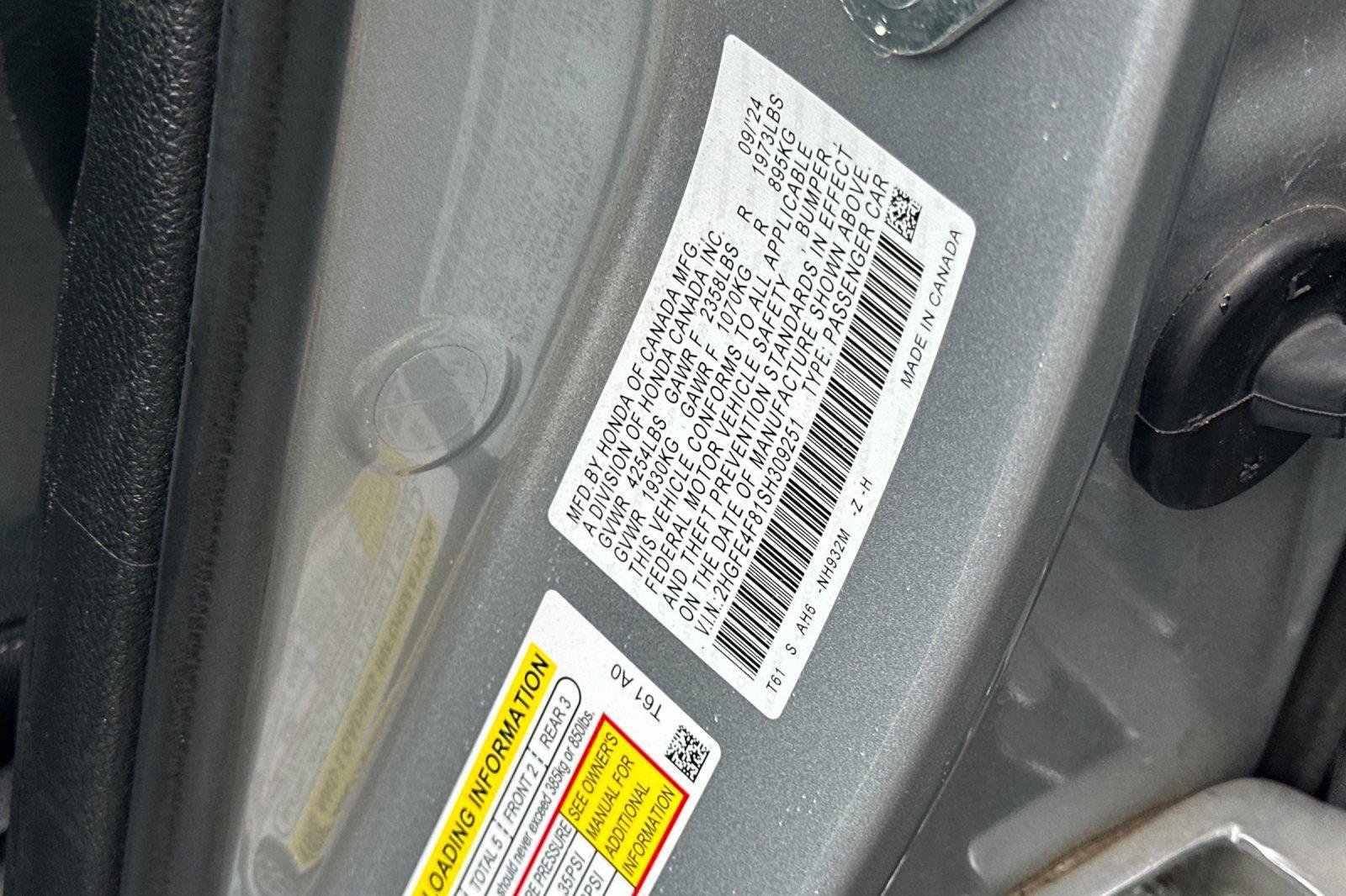 Certified 2025 Honda Civic Sport Touring image 26