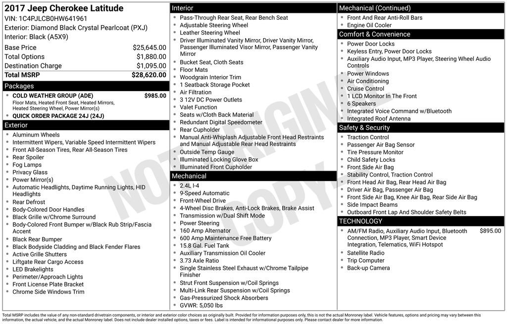 Used 2017 Jeep Cherokee Latitude w/ Cold Weather Group image 5