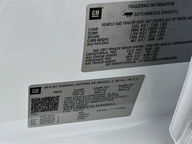 Used 2020 GMC Sierra 1500 SLE w/ SLE Value Package AWD/4WD image 31