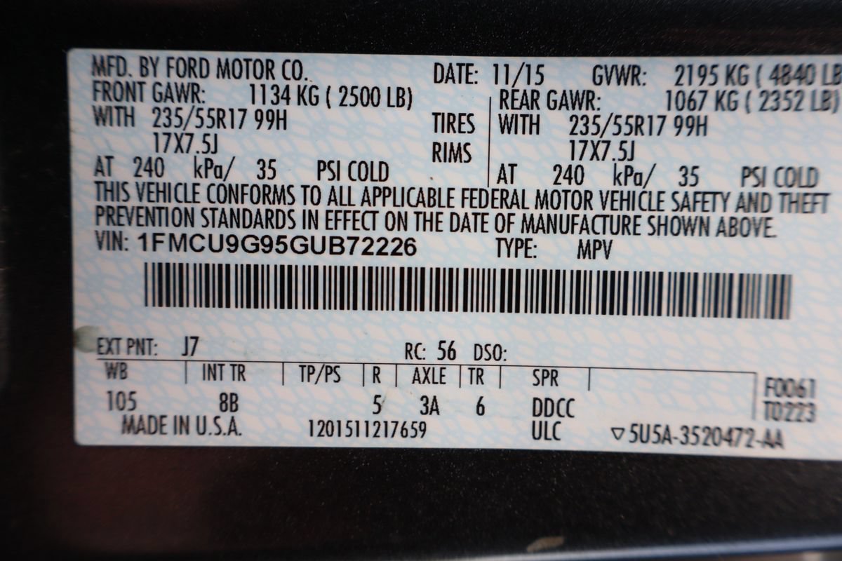 Used 2016 Ford Escape SE w/ SE Leather Comfort Package AWD/4WD image 46