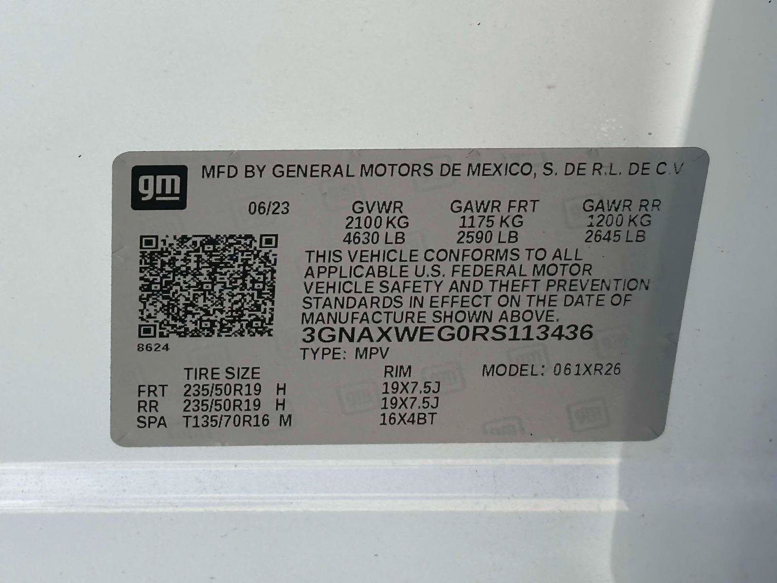 Used 2024 Chevrolet Equinox RS w/ LPO, Floor Liner Package AWD/4WD image 17
