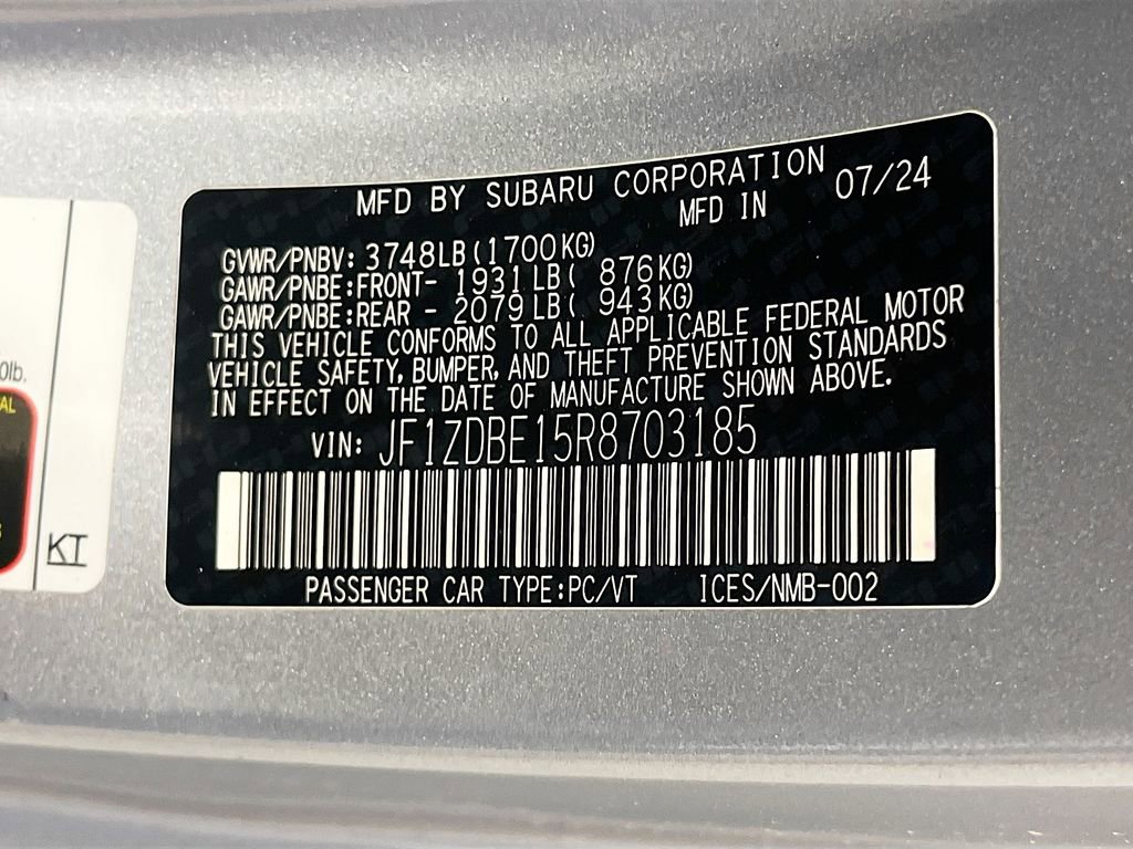 Used 2024 Subaru BRZ Limited w/ Popular Package 1 image 30