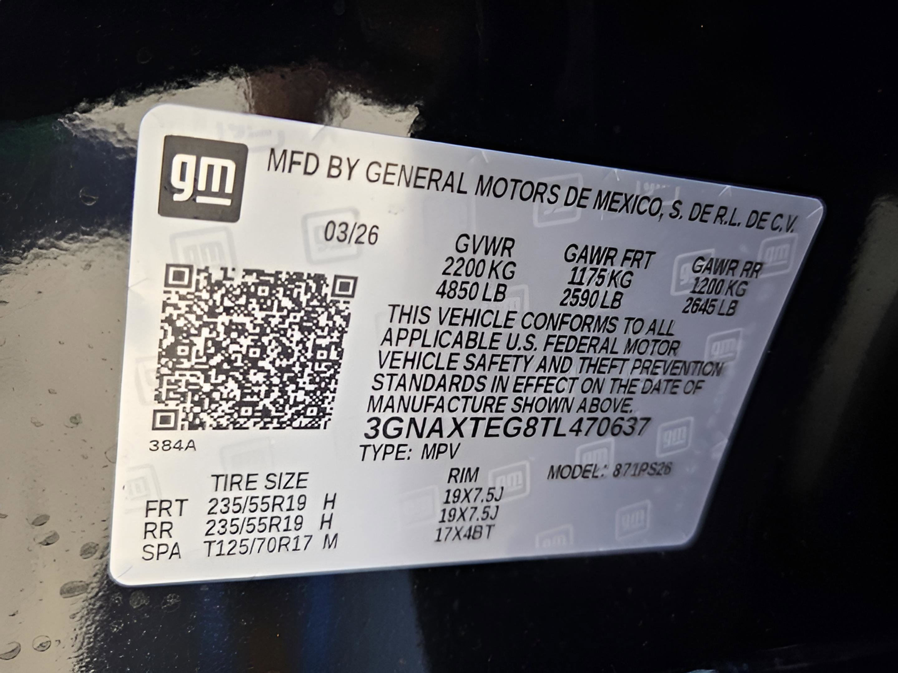 New 2026 Chevrolet Equinox RS w/ Convenience Package III AWD/4WD image 26