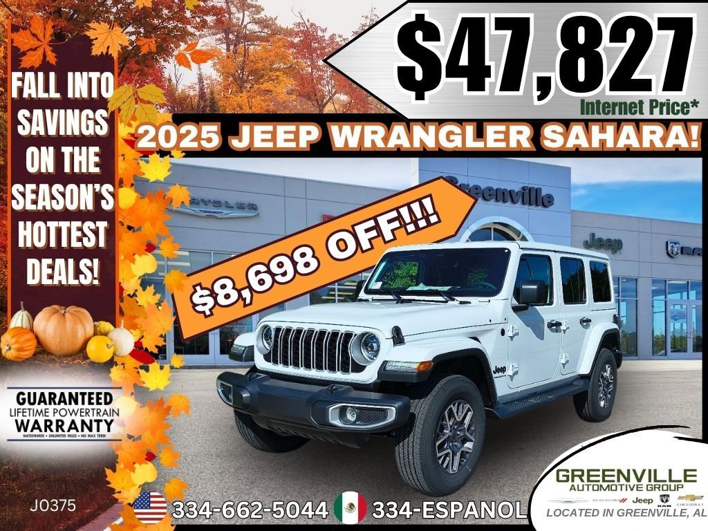 New 2025 Jeep Wrangler Sahara