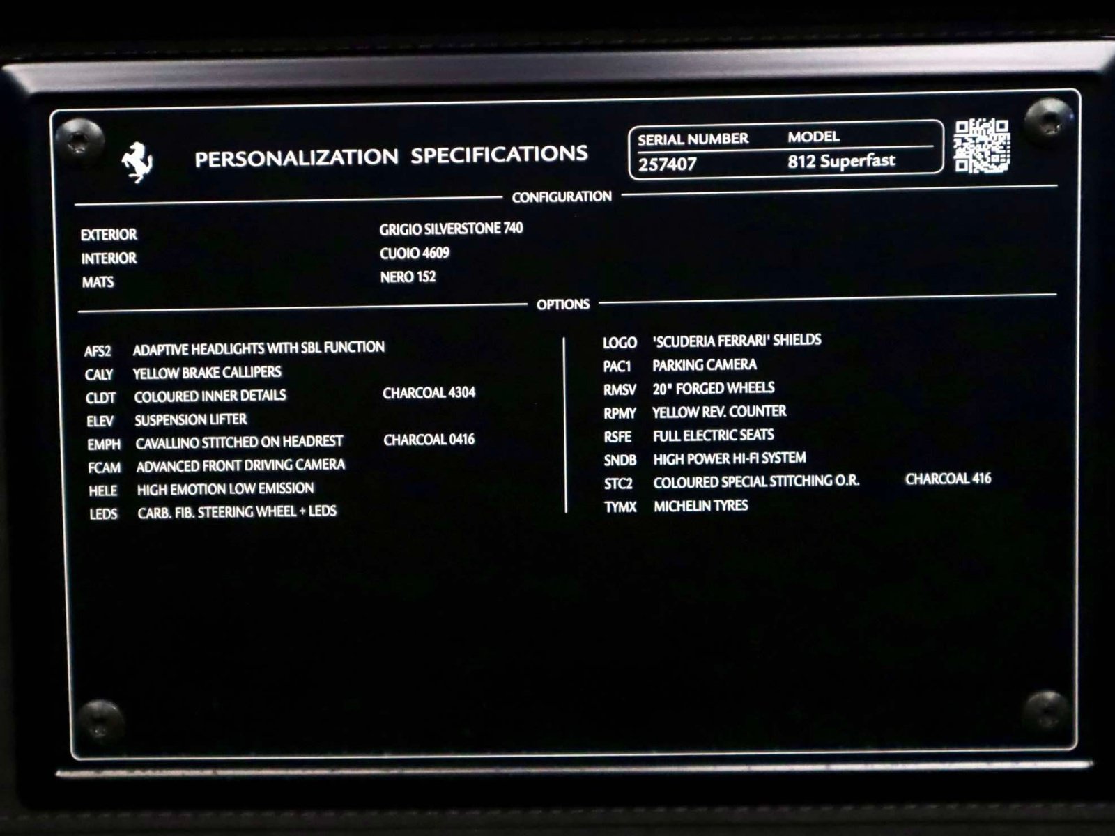 Certified 2020 Ferrari 812 Superfast RWD image 12