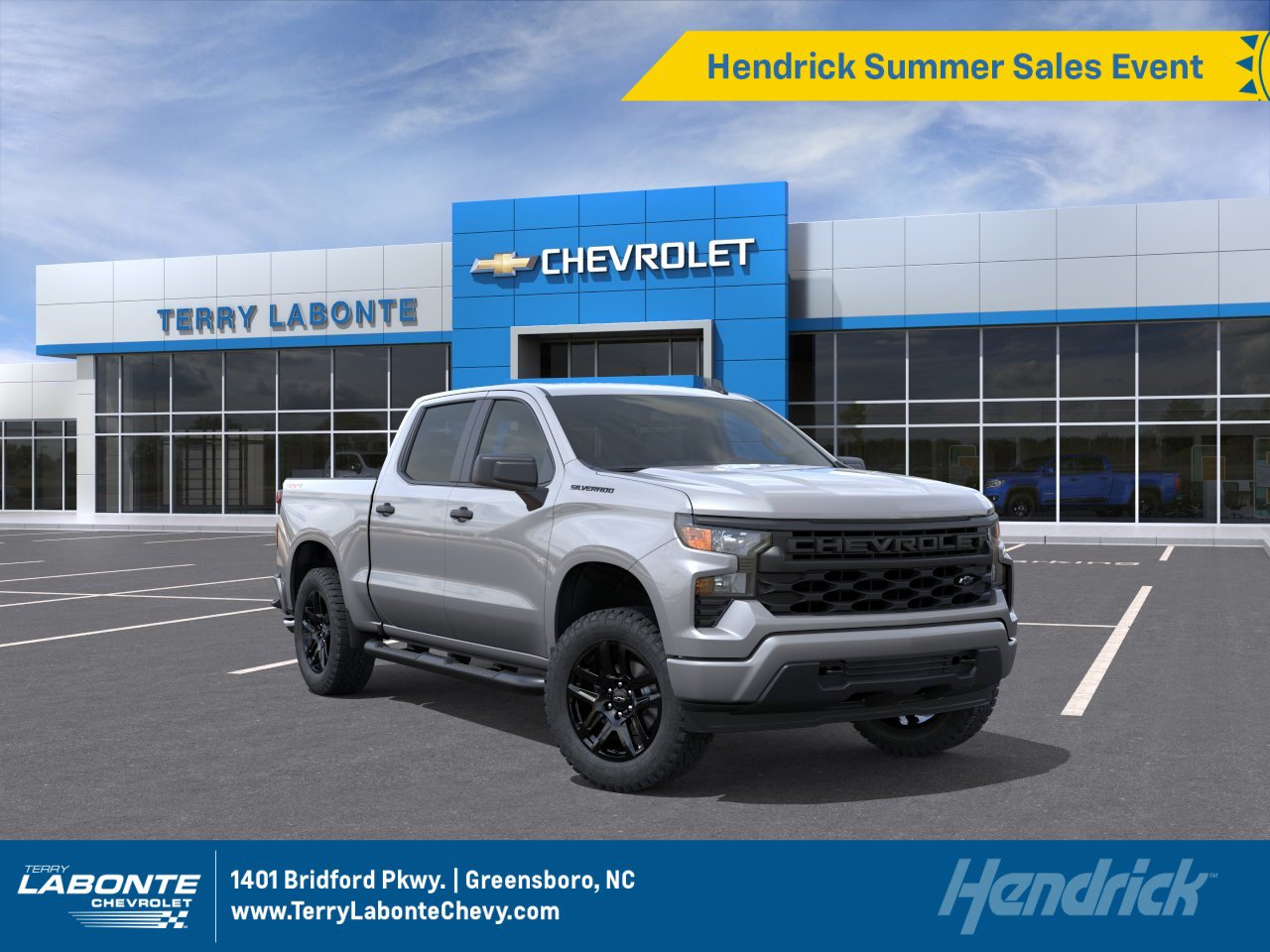 New 2026 Chevrolet Silverado 1500 Custom w/ Turbomax Blackout Package