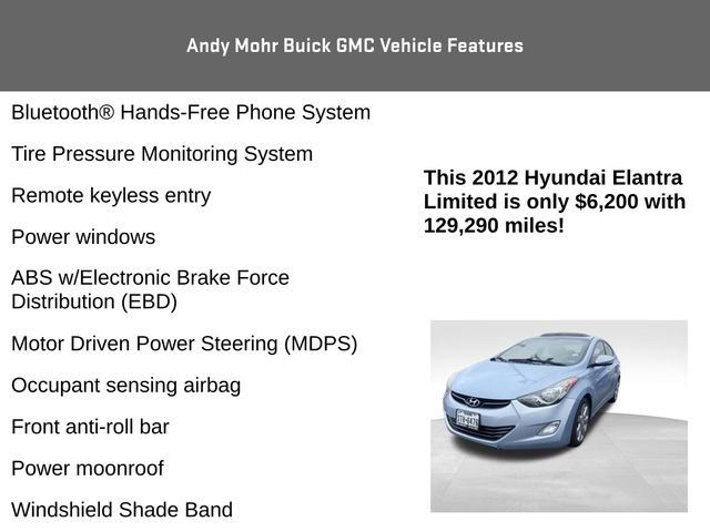 Used 2012 Hyundai Elantra Limited FWD image 8