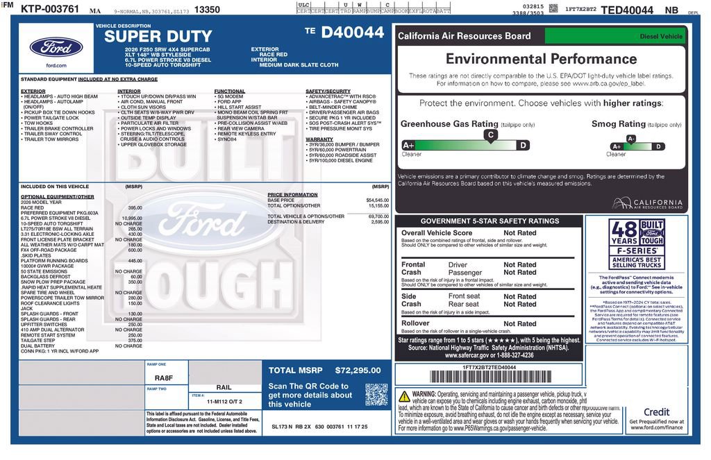New 2026 Ford F250 XLT w/ FX4 Off-Road Package image 23