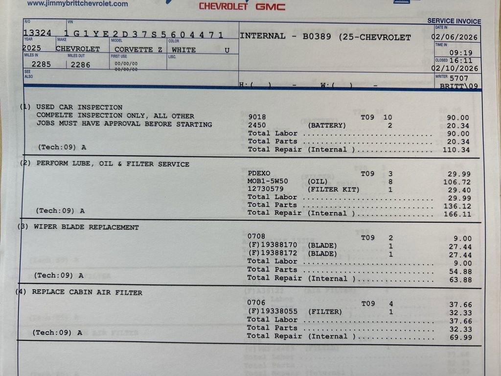 Used 2025 Chevrolet Corvette Z06 w/ Battery Protection Package image 18