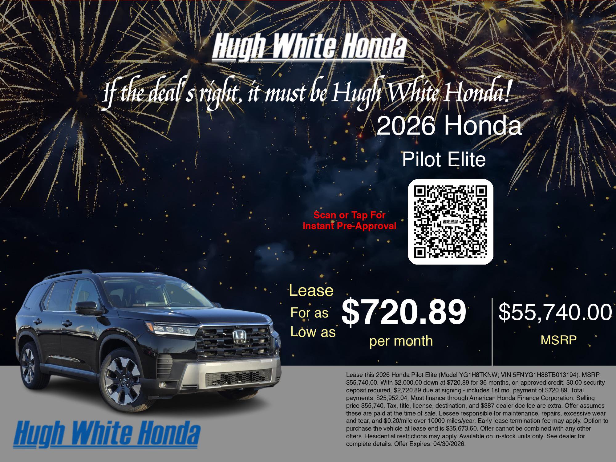 New 2026 Honda Pilot Elite image 3