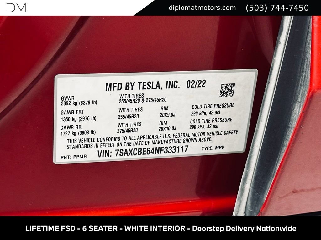 Used 2022 Tesla Model X Plaid AWD/4WD image 46