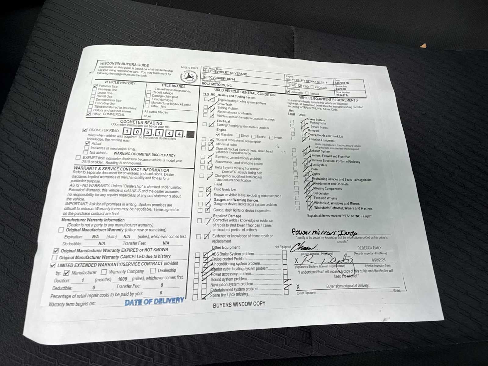 Certified 2013 Chevrolet Silverado 2500 W/T RWD image 25