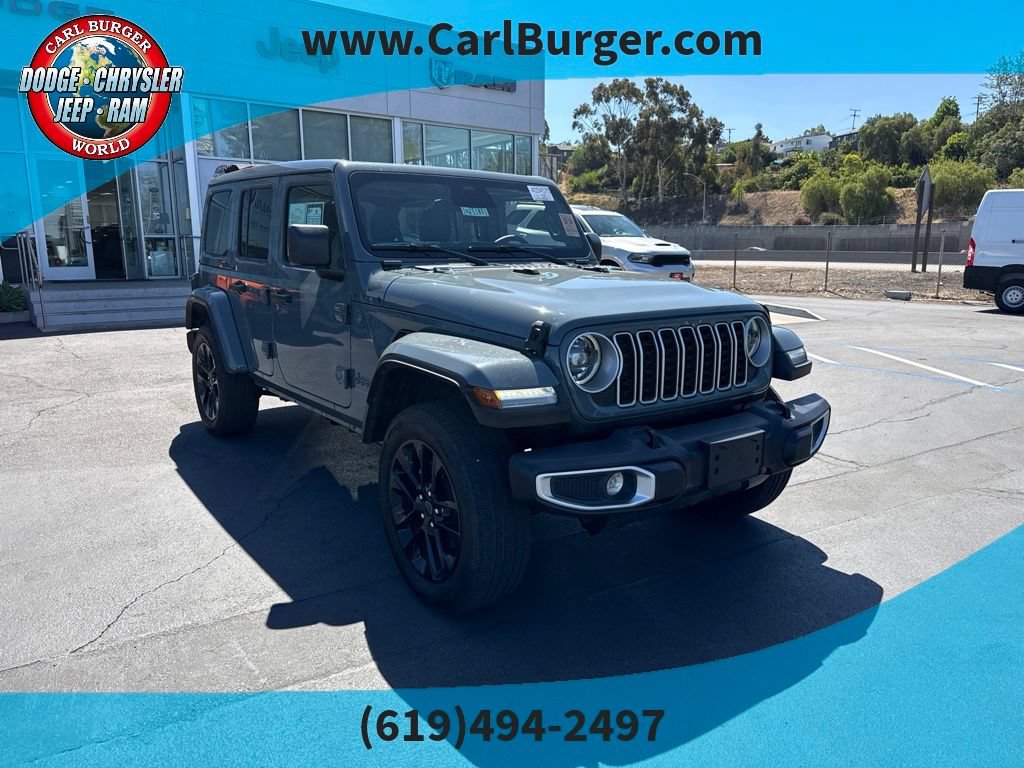 Certified 2025 Jeep Wrangler Unlimited Sahara w/ Safety Group AWD/4WD image 1