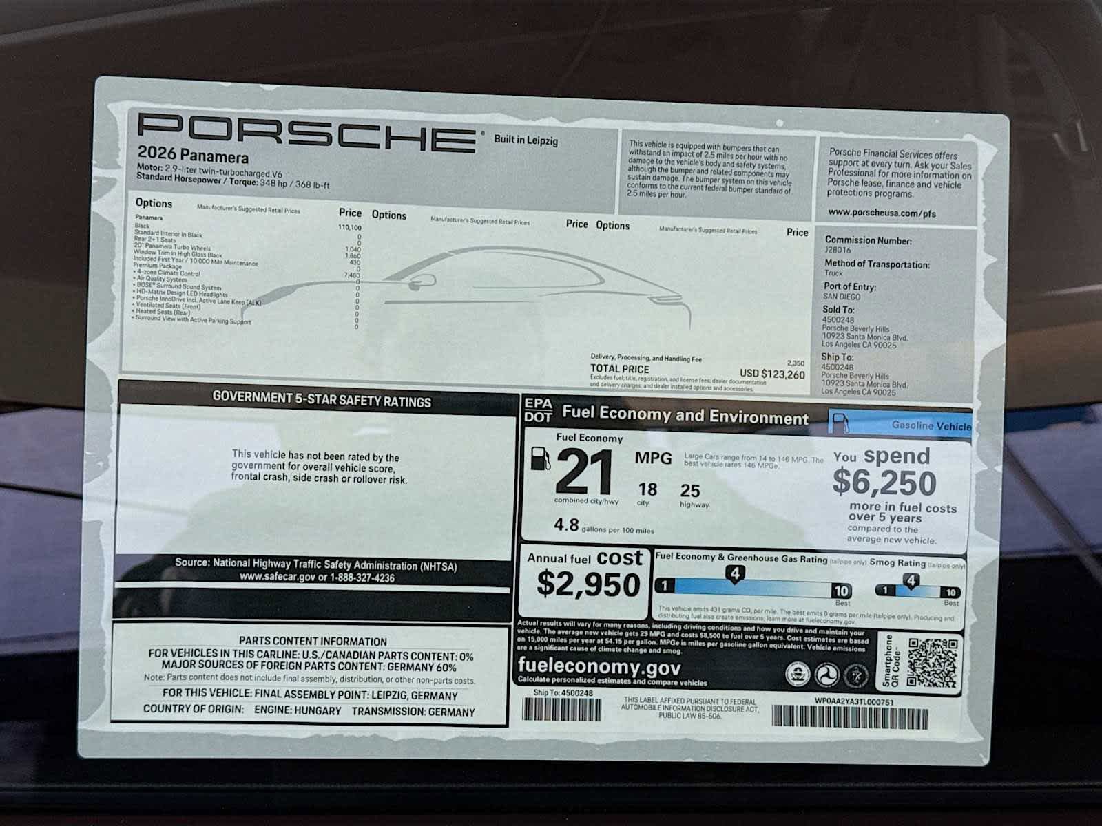 New 2026 Porsche Panamera RWD image 33
