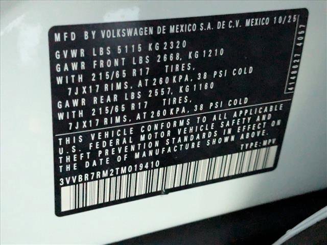 New 2026 Volkswagen Tiguan S image 17