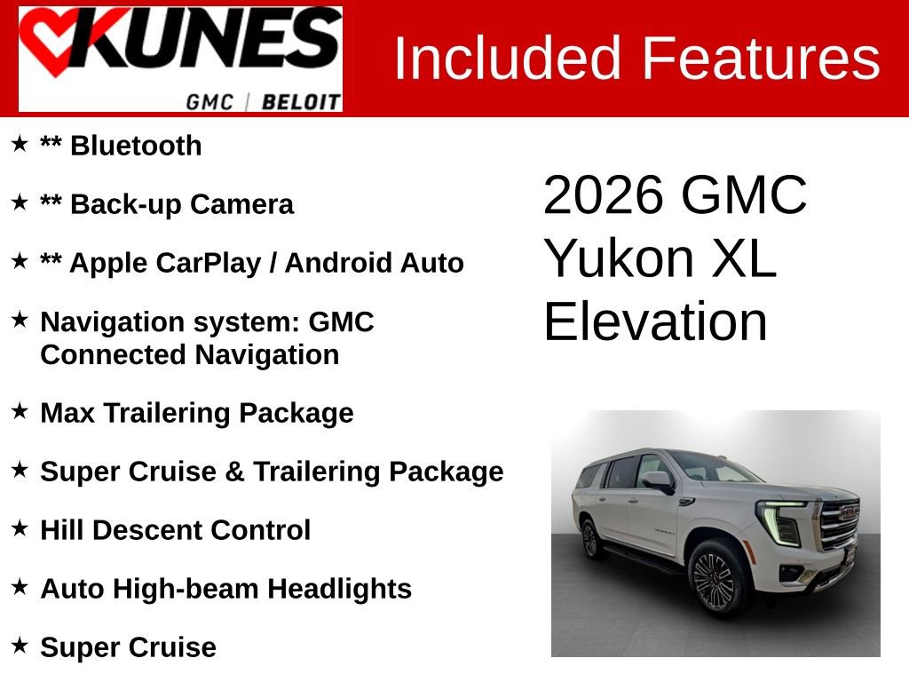 New 2026 GMC Yukon XL Elevation image 2