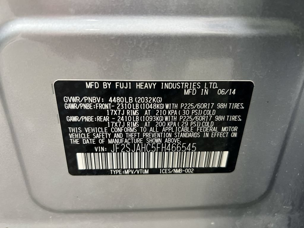 Used 2015 Subaru Forester 2.5i Limited w/ Protection Package #2 AWD/4WD image 27