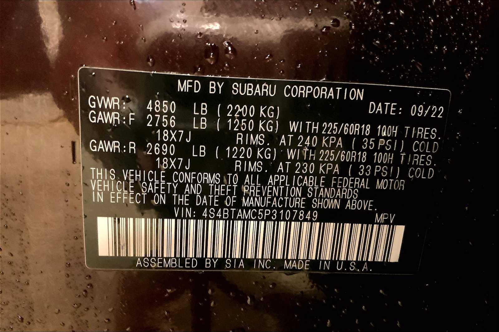 Certified 2023 Subaru Outback Limited image 33