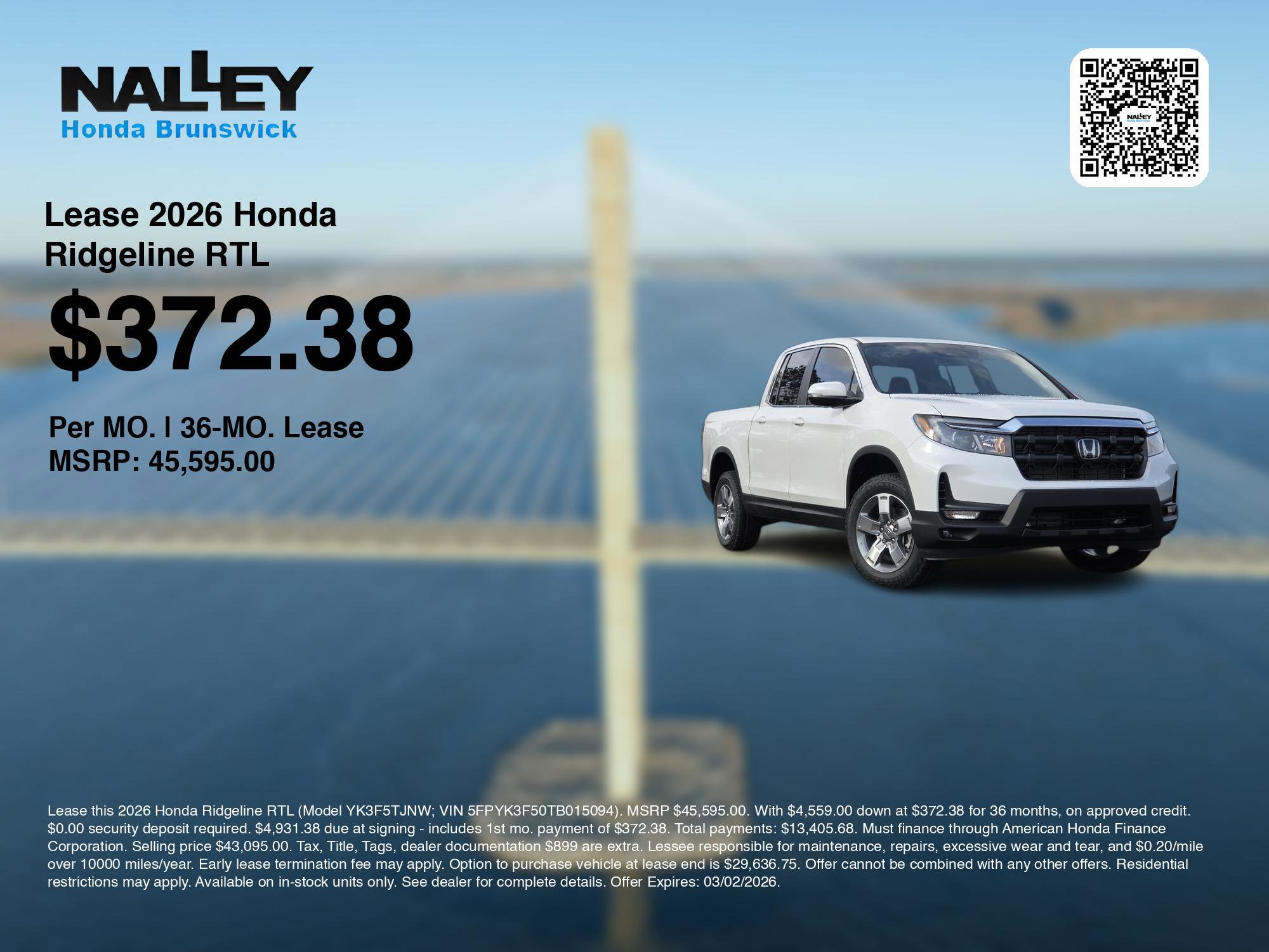 New 2026 Honda Ridgeline RTL image 3