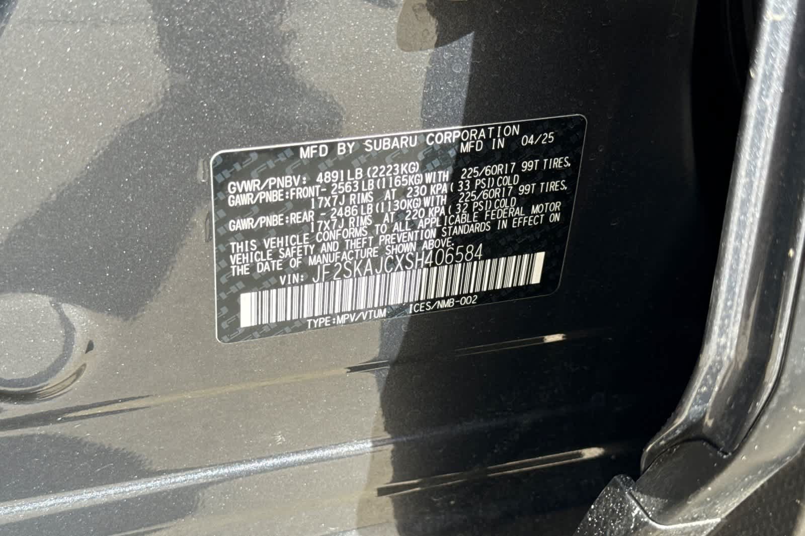 Certified 2025 Subaru Forester Wilderness AWD/4WD image 29