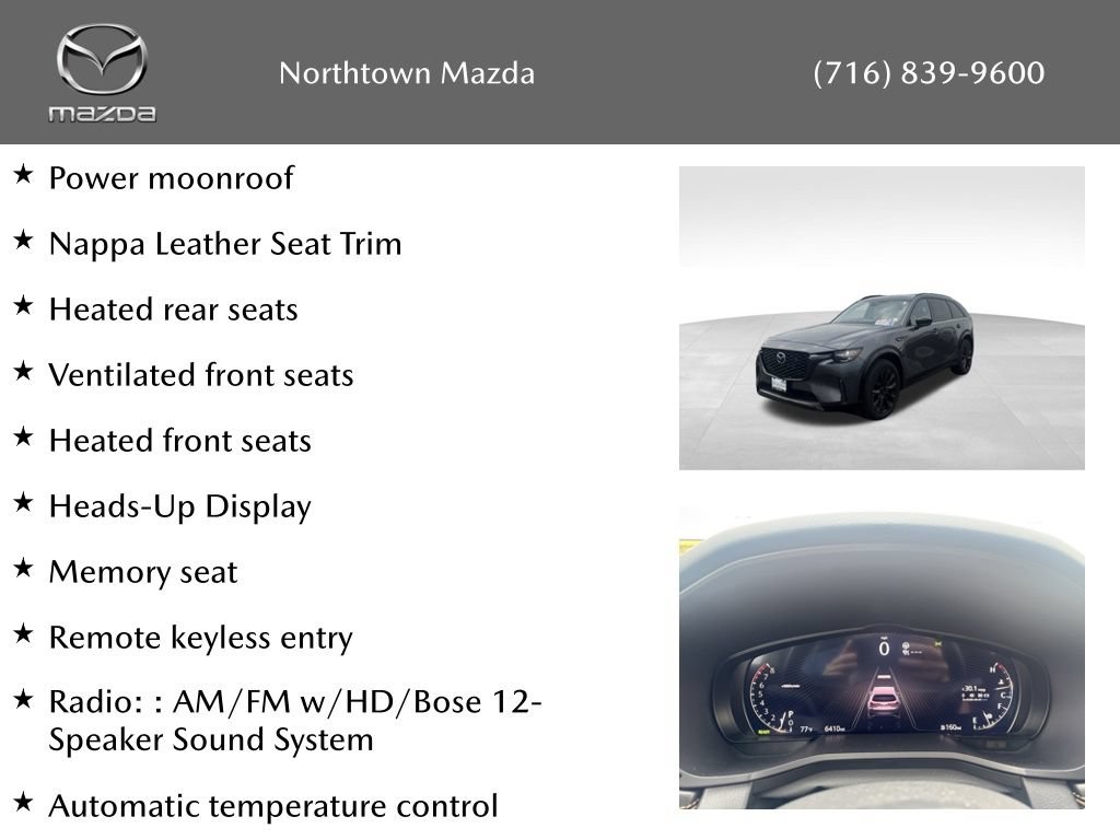 Certified 2026 MAZDA CX-90 3.3 Turbo S w/ Premium Package AWD/4WD image 10