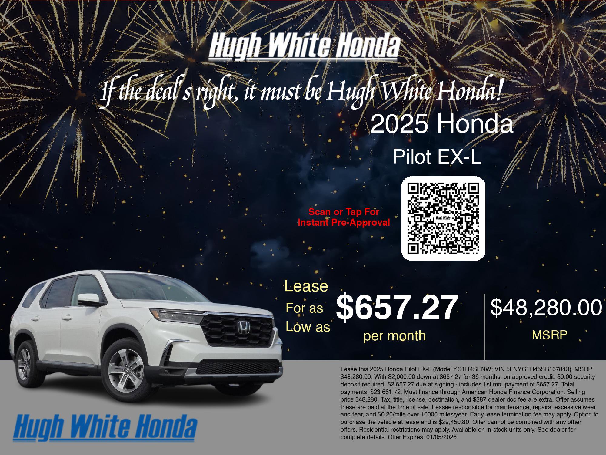 New 2025 Honda Pilot EX-L image 3