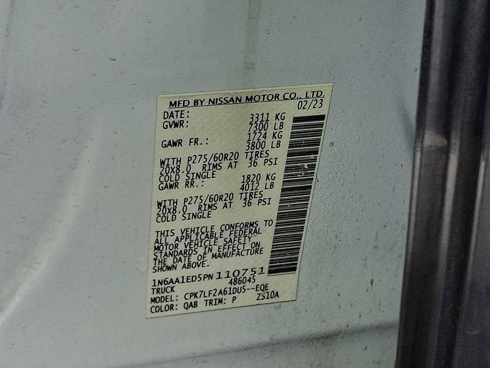 Used 2023 Nissan Titan Platinum Reserve w/ Moonroof Package image 35