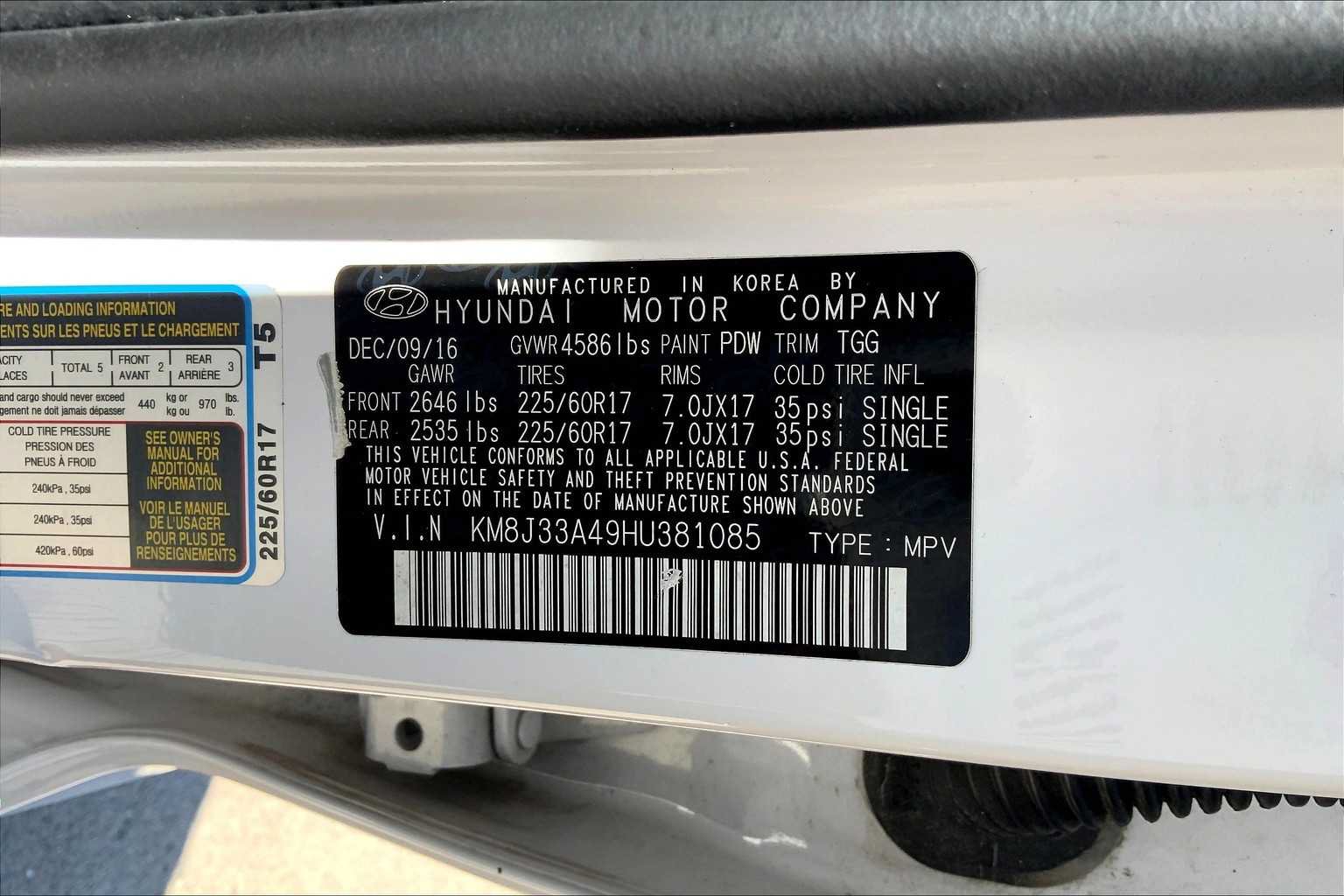 Used 2017 Hyundai Tucson SE w/ SE Popular Package 02 FWD image 33