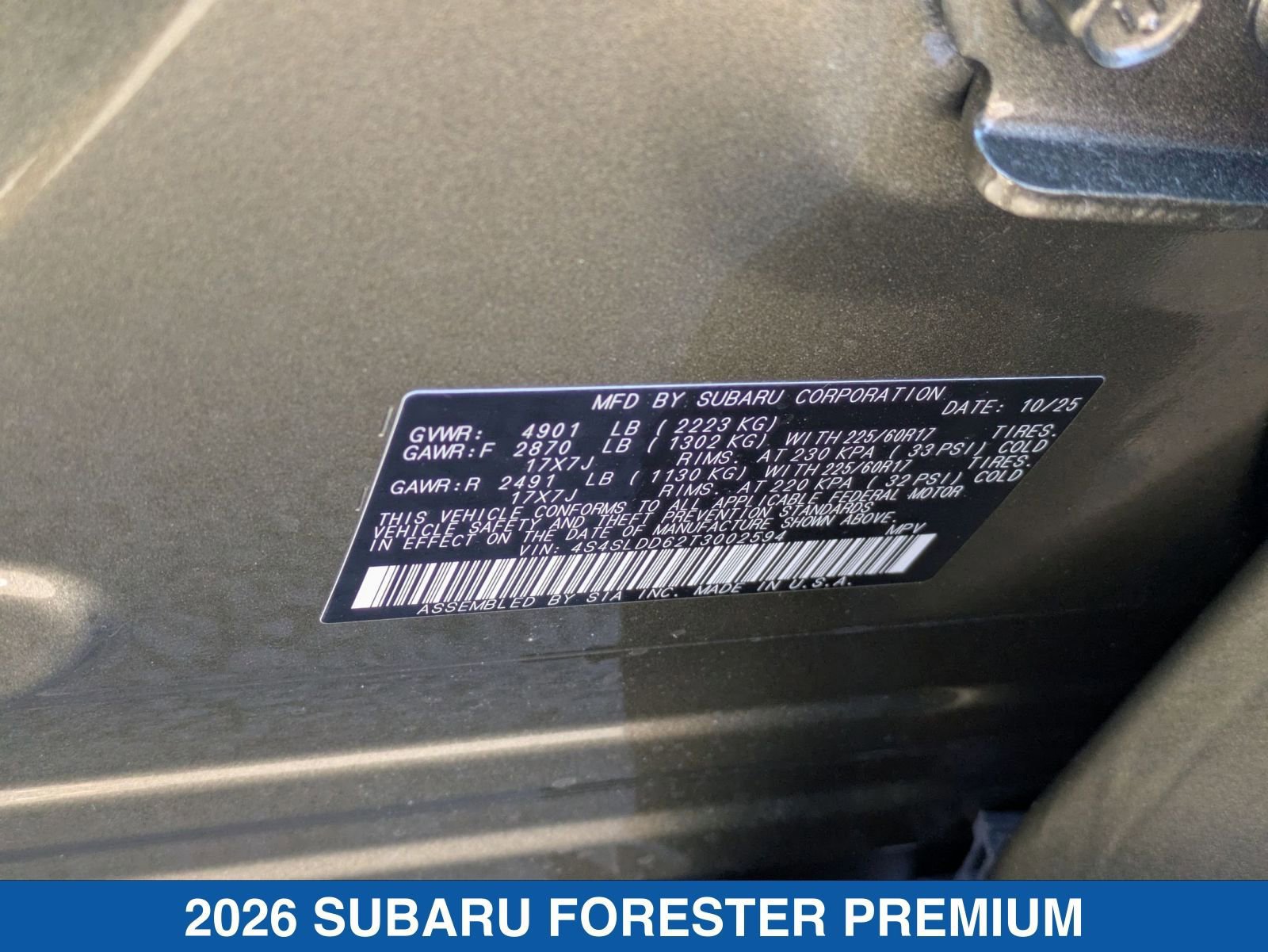 Certified 2026 Subaru Forester Premium image 29
