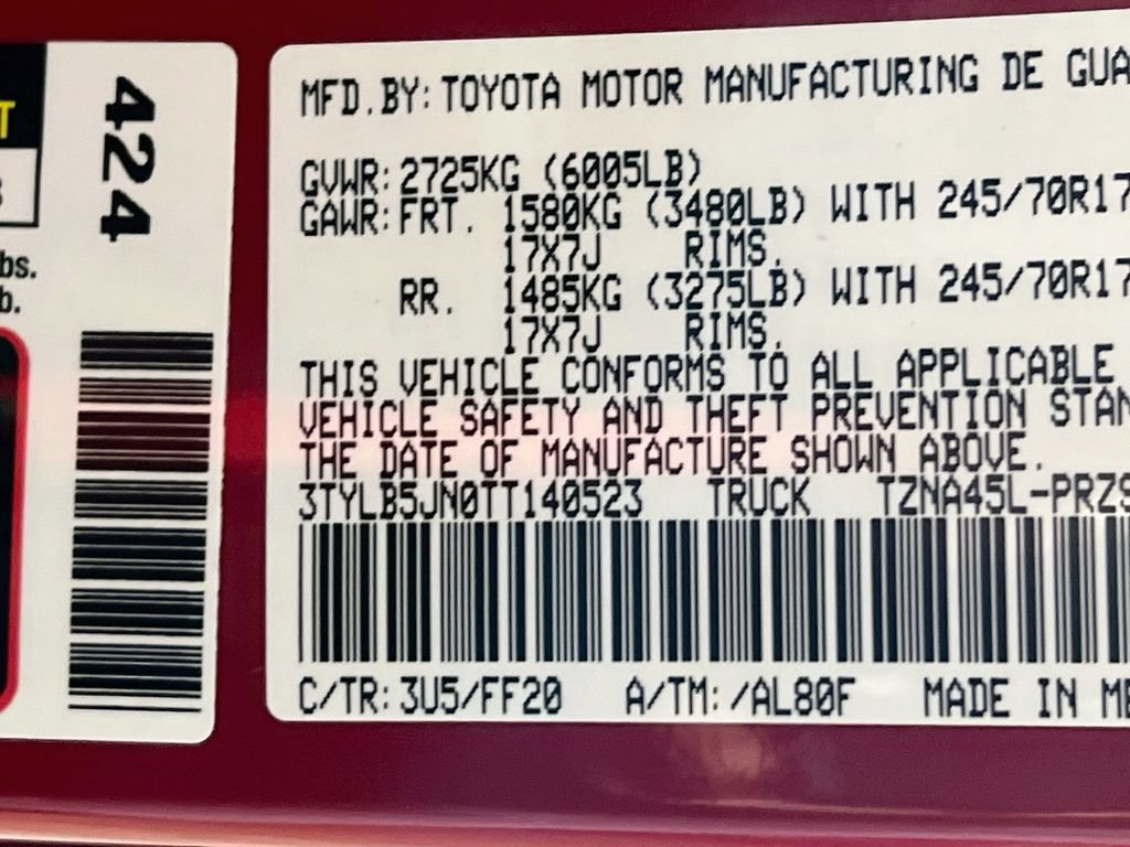 Certified 2026 Toyota Tacoma SR5 AWD/4WD image 27