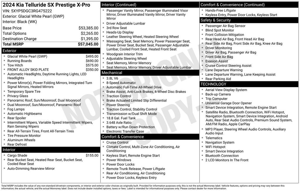 Certified 2024 Kia Telluride SX Prestige X-Pro AWD/4WD image 15