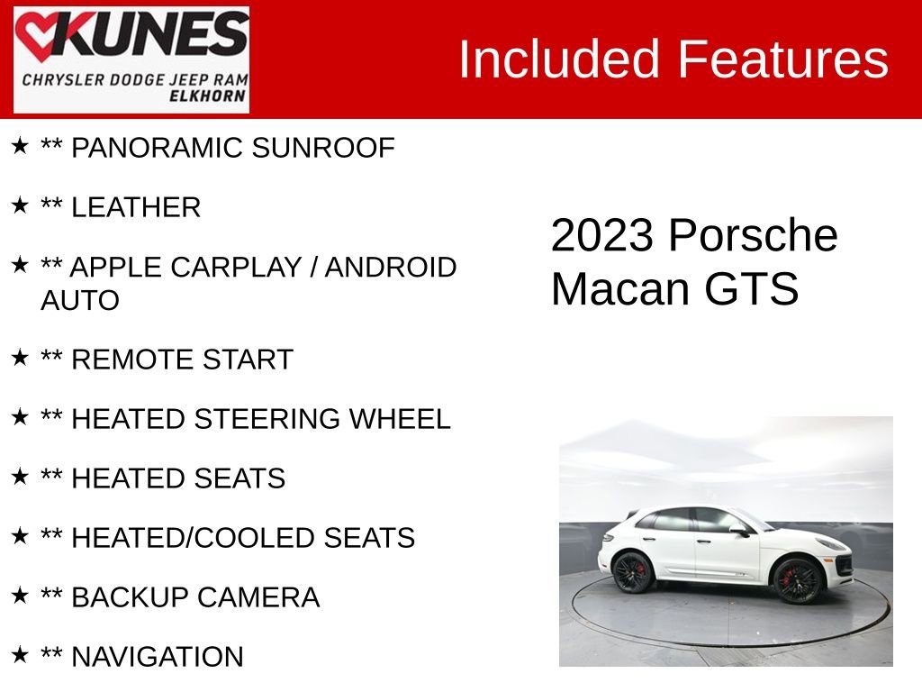 Used 2023 Porsche Macan GTS AWD/4WD image 3